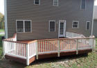 Ipe with white vinyl rails